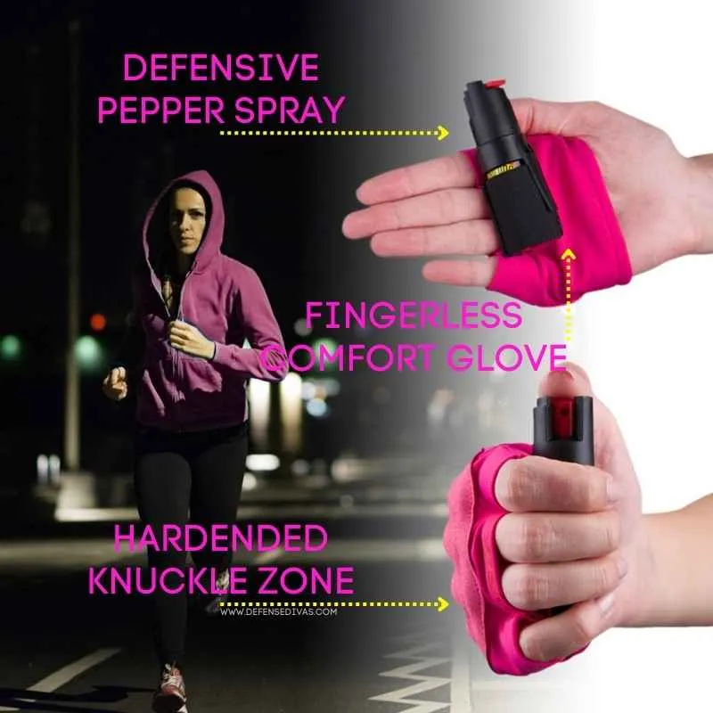 Active Lifestyle Jogging InstaFire Xtreme Pepper Spray & Knuckle Sleeve