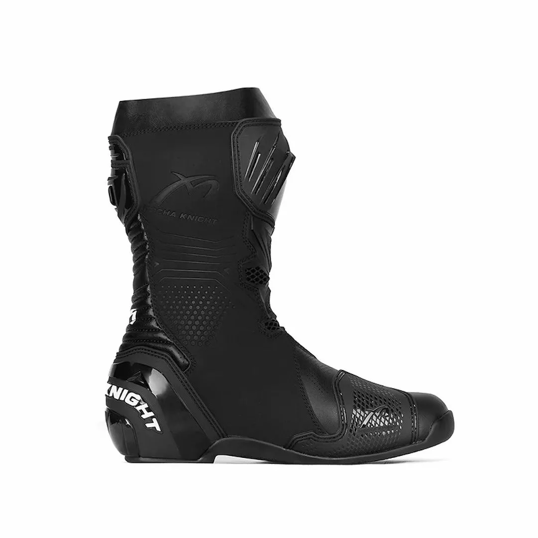 Allgoal Black Motorcycle Riding Boots