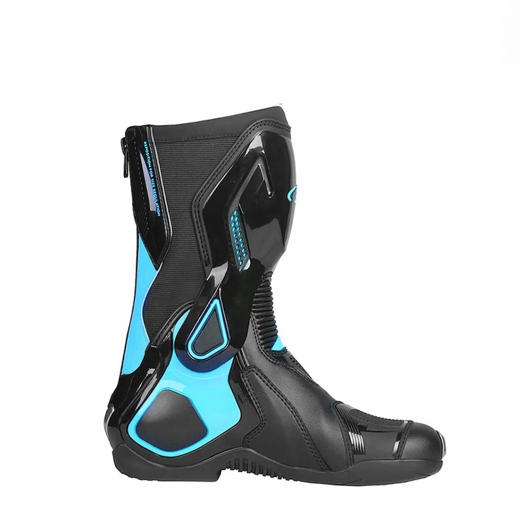 Allgoal Women Black/Blue Motorcycle Boots