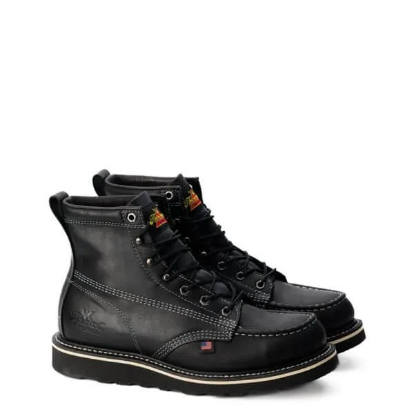 American Heritage - 6" Midnight Series Black Moc Toe (Soft Toe)