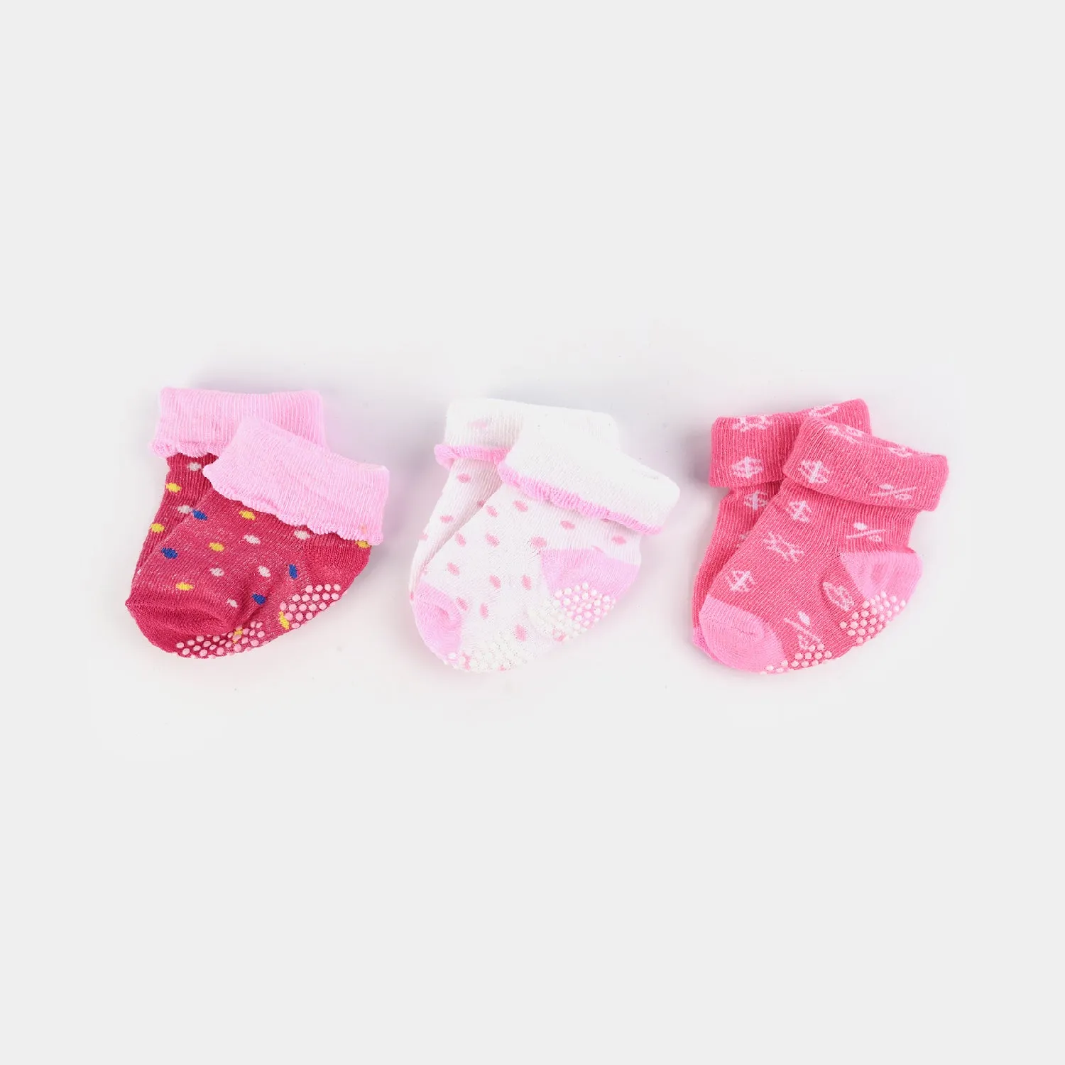 Anti Slip Socks Pack of 3 | 0-12M