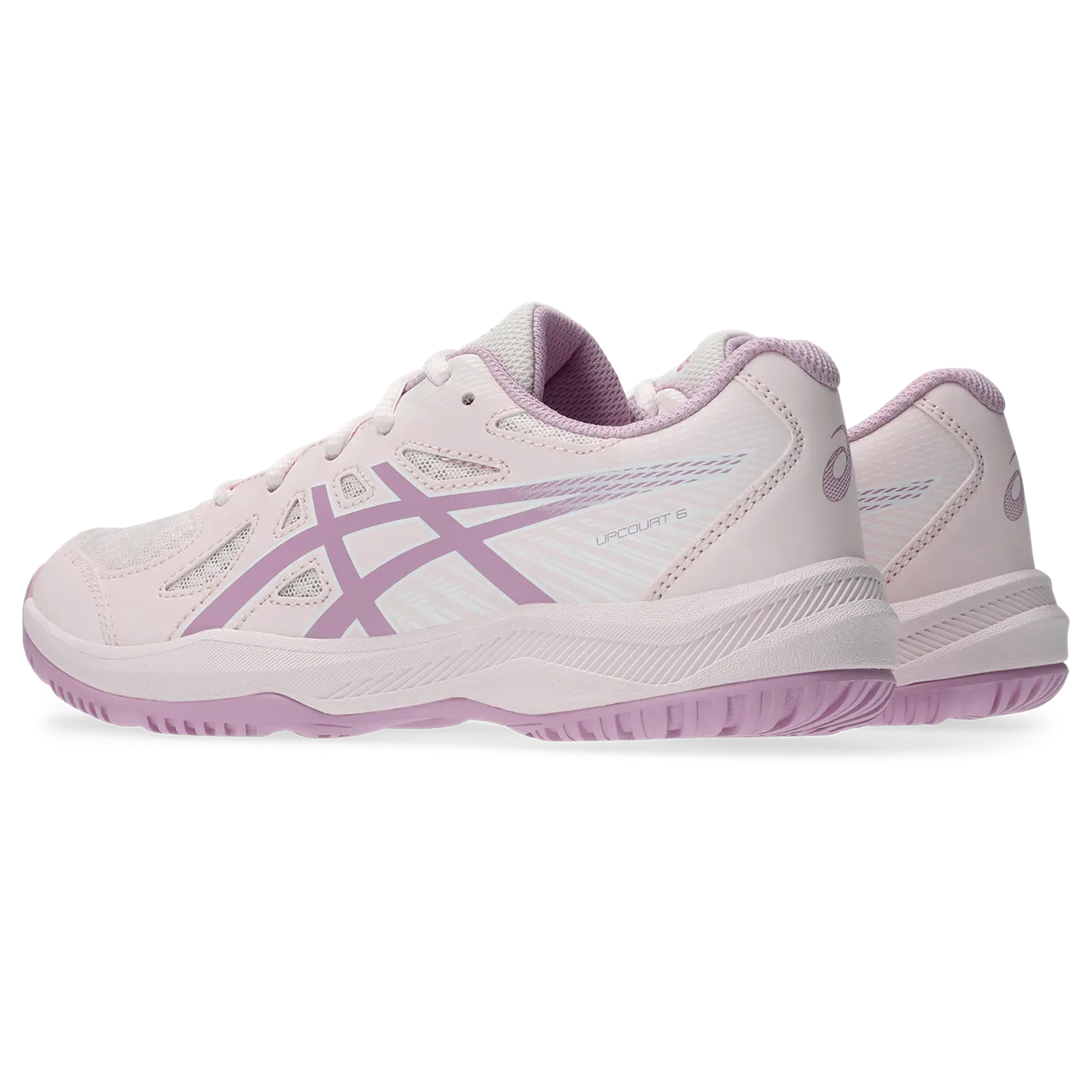 Asics Junior Upcourt 6 Indoor Court Shoes Pale Pink Light Ube