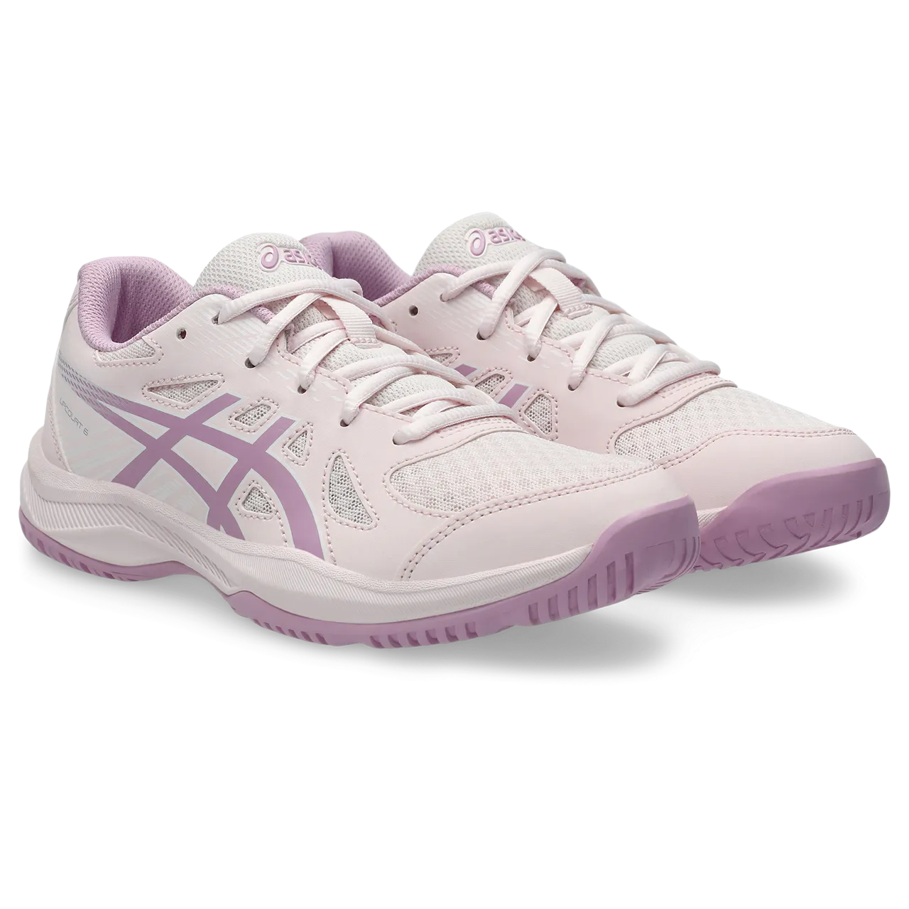 Asics Junior Upcourt 6 Indoor Court Shoes Pale Pink Light Ube