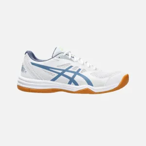 Asics Upcourt 5 Men's Badminton Shoes -White/Denim Blue