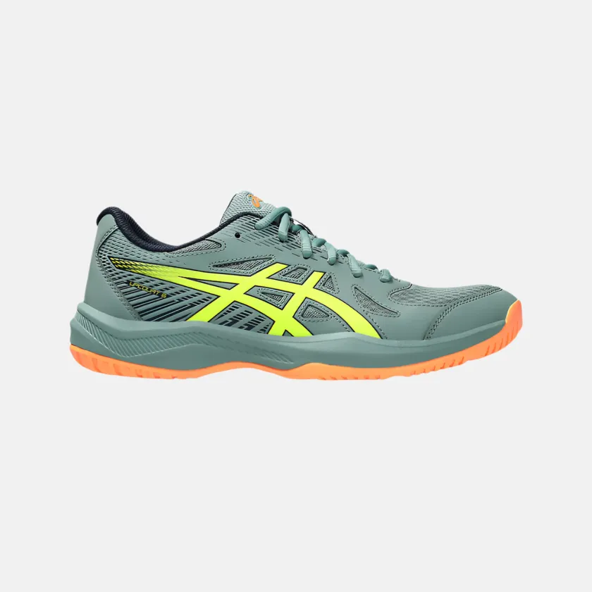 Asics UPCOURT 6 Men's Badminton Shoes -Celadon/Safety Yellow