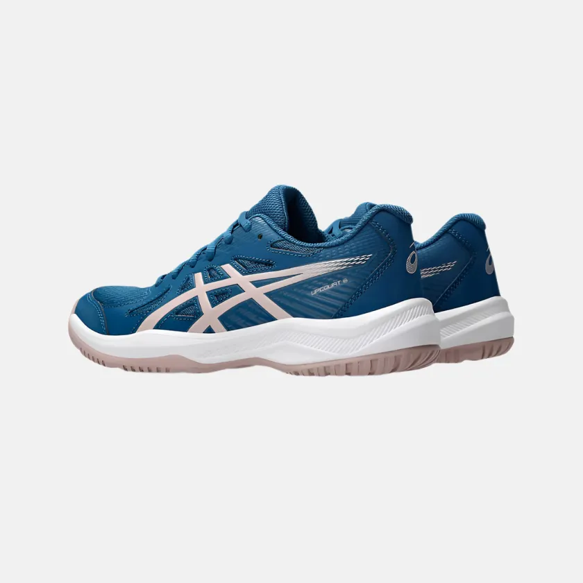 Asics Upcourt 6 Women's  Badminton Shoes -Rich Navy/Watershed Rose