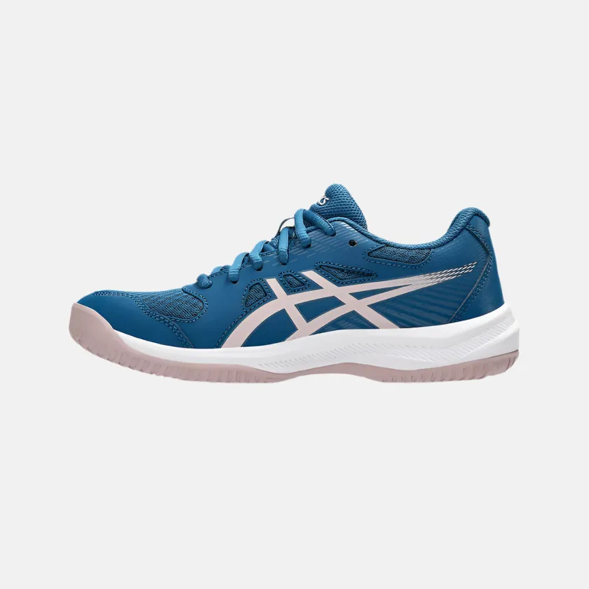 Asics Upcourt 6 Women's  Badminton Shoes -Rich Navy/Watershed Rose