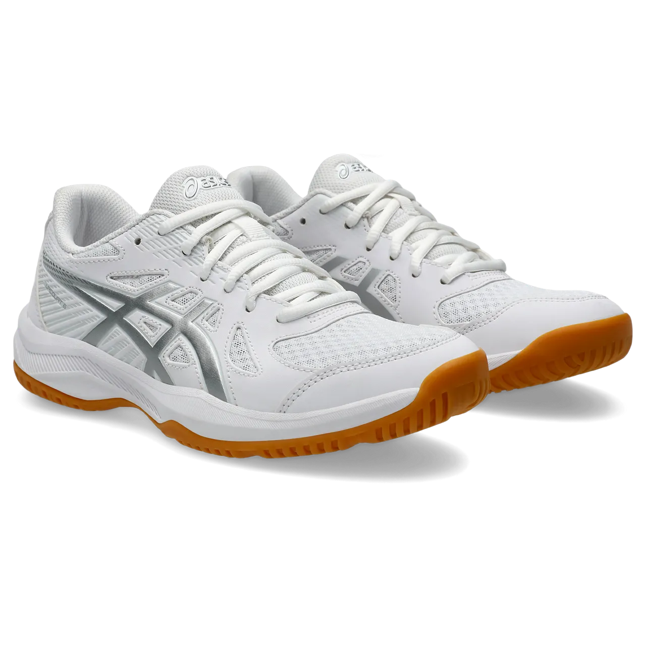 Asics Women's Upcourt 6 Indoor Court Shoes White Pure Silver