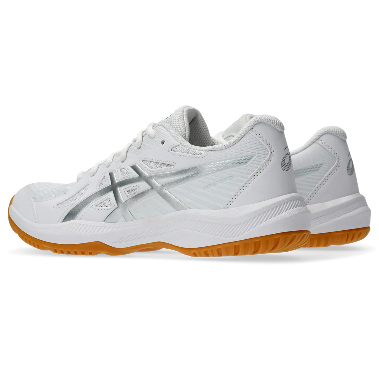 Asics Women's Upcourt 6 Indoor Court Shoes White Pure Silver