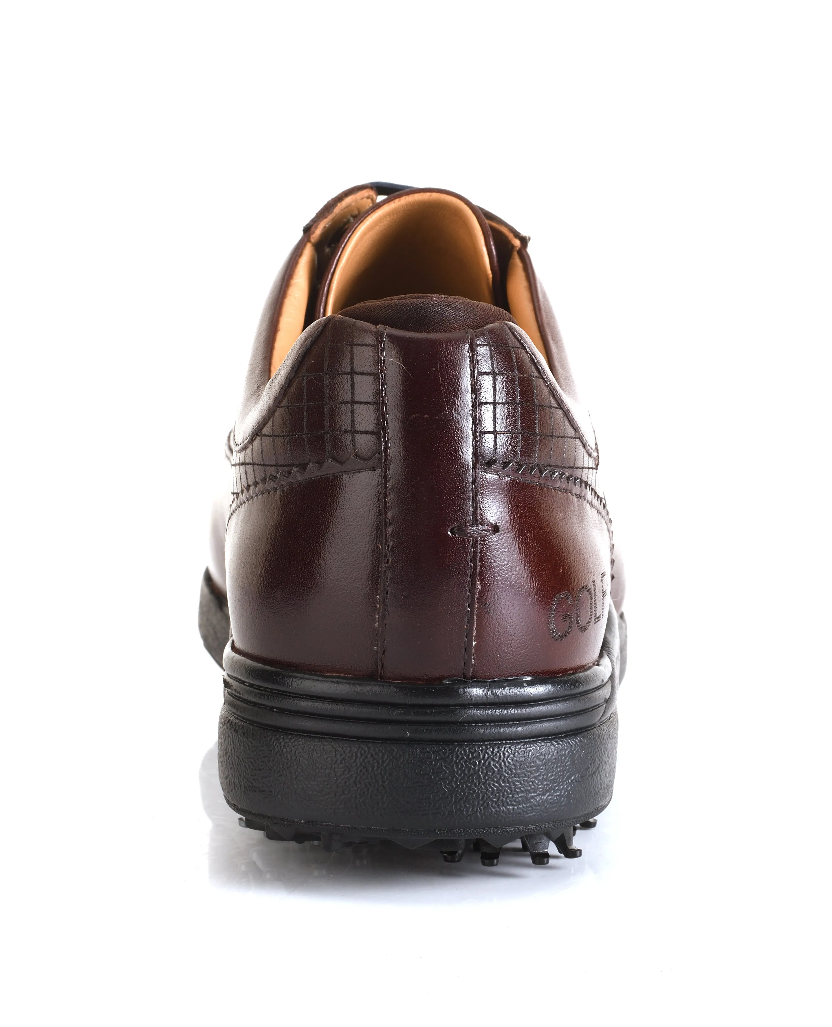 Austin Antique Brown Golf Shoes