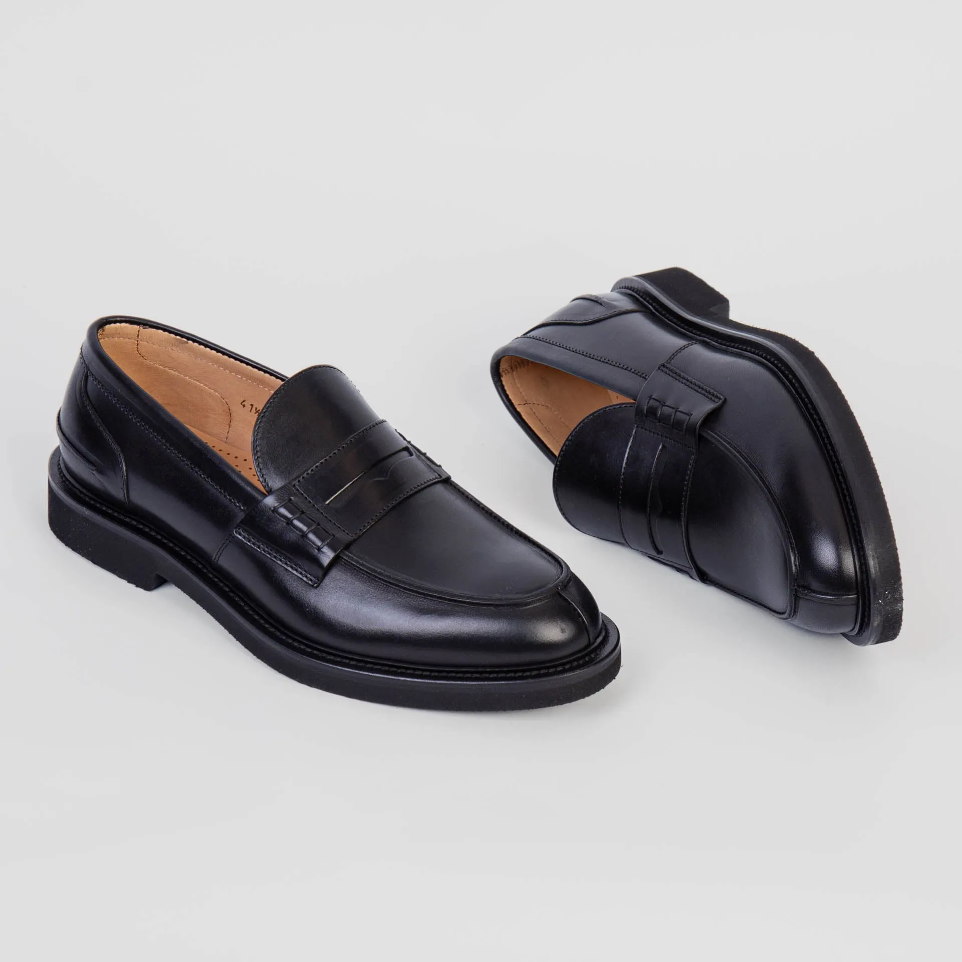 BATURO CALZATURE LOAFERS 784 PRINCESS NERO BLACK