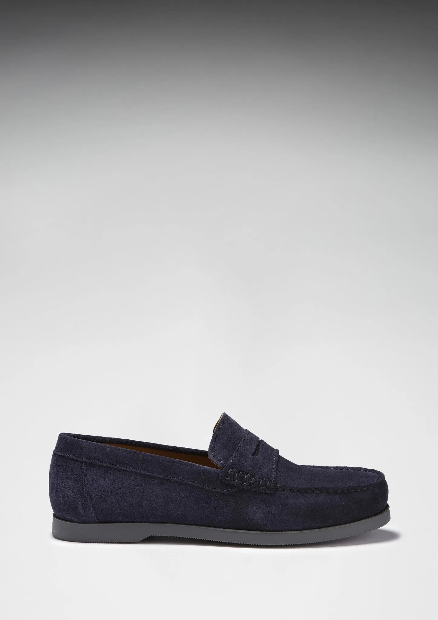 Boat Loafers, navy blue suede