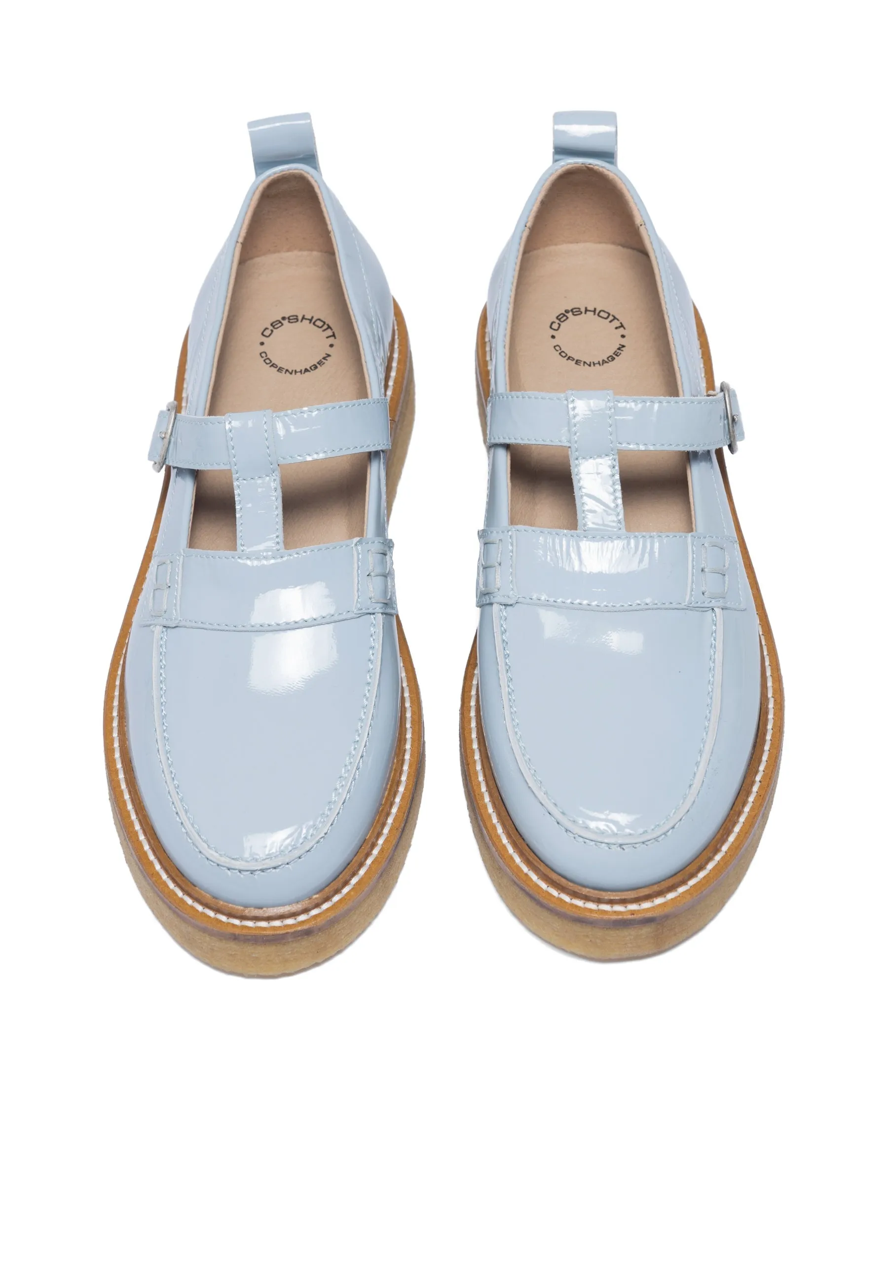 Casdea Blue Patent Loafers