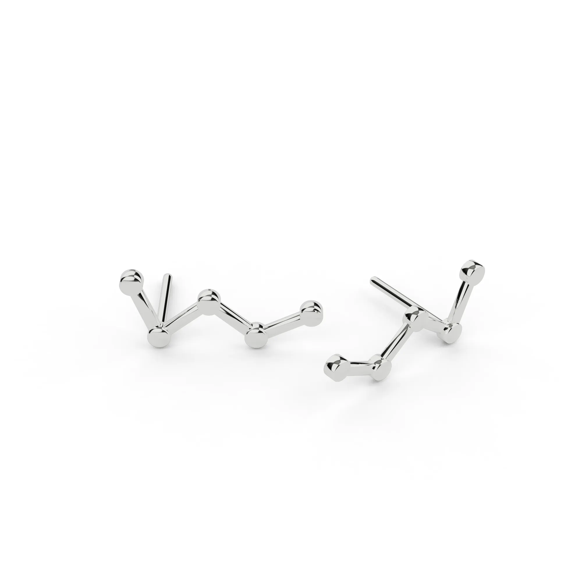 cassiopeia studs | silver