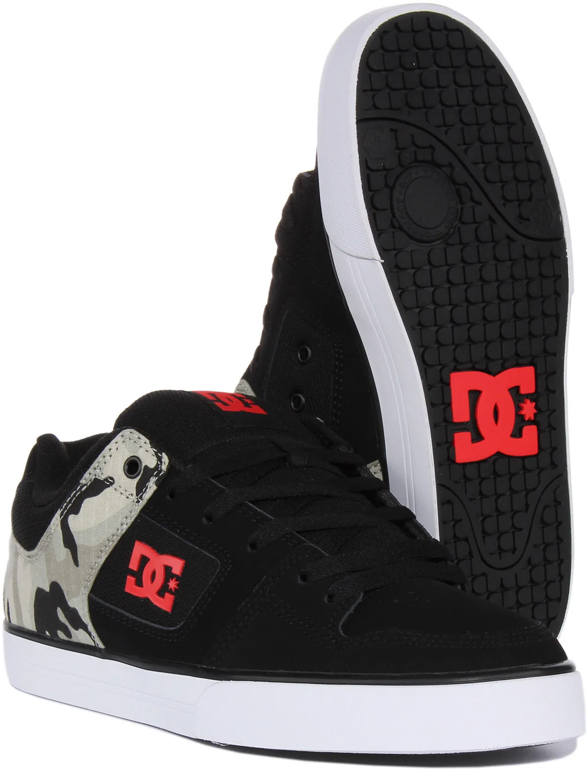 Dc Shoes Pure In Black Camo For Men