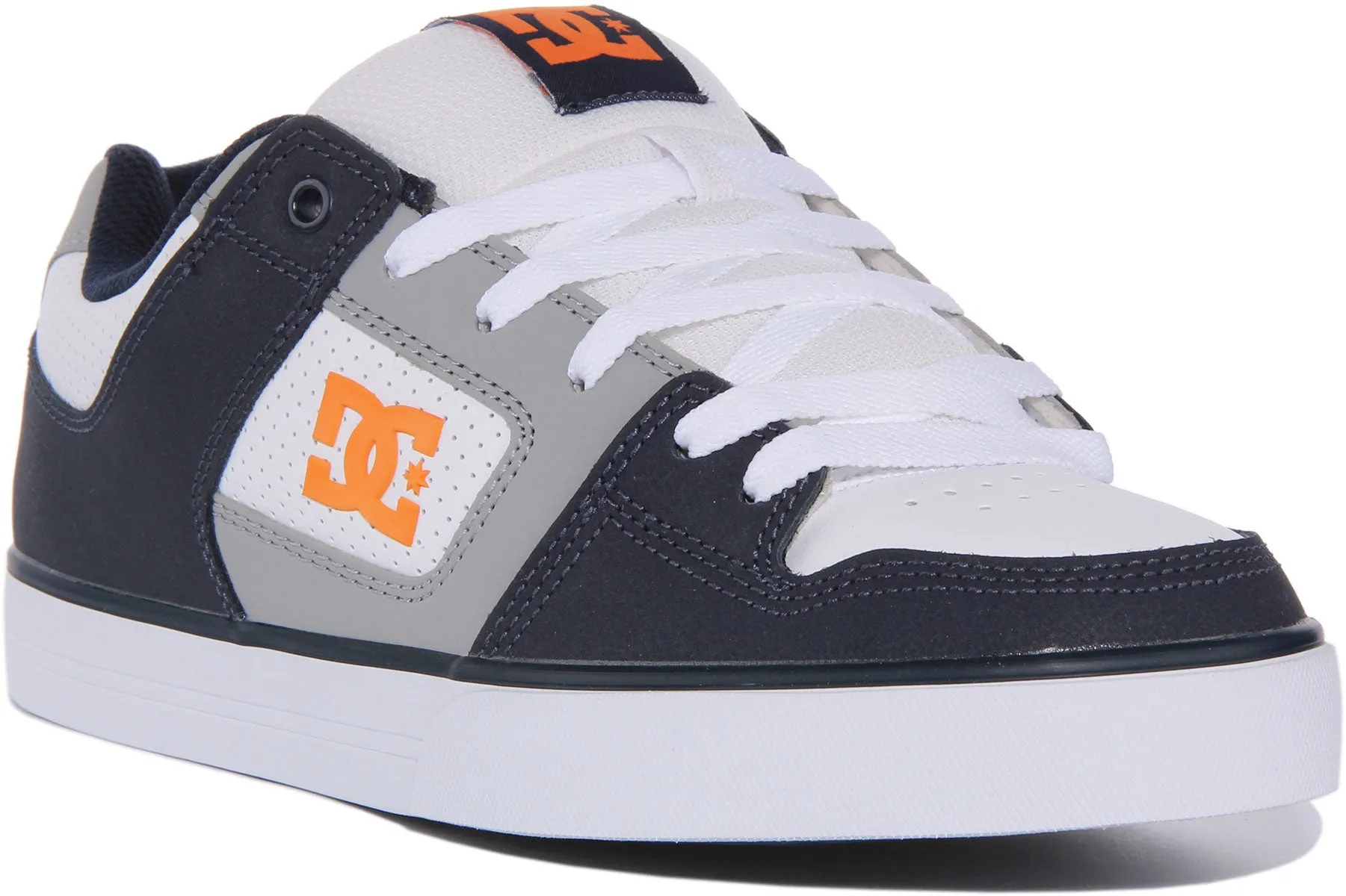 Dc Shoes Pure In White Navy For Men