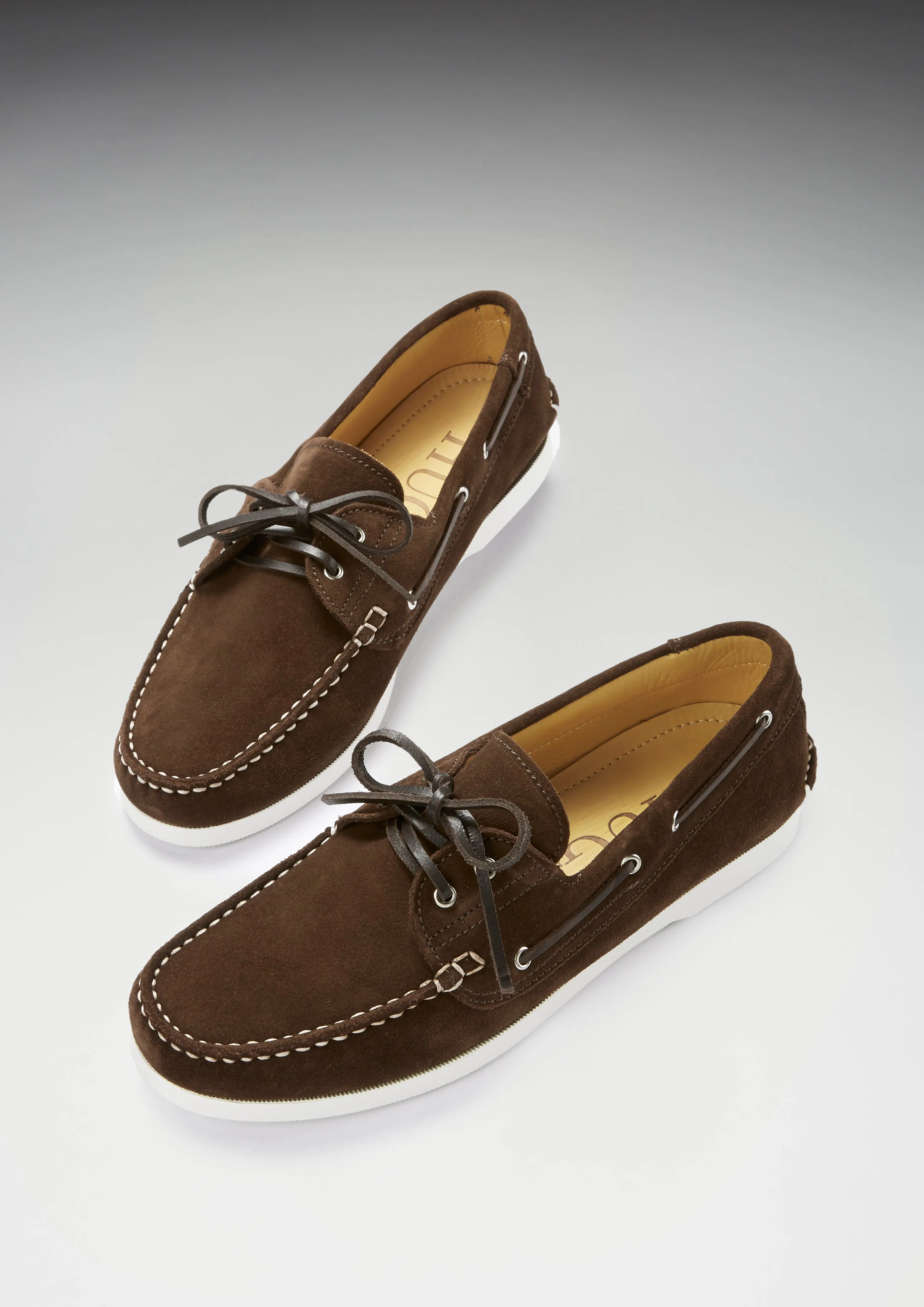 Deck Shoes, brown suede