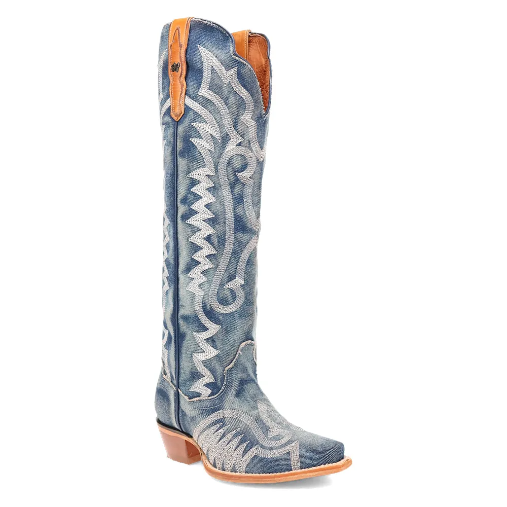 Denim Darlin Snip Toe Cowboy Boots