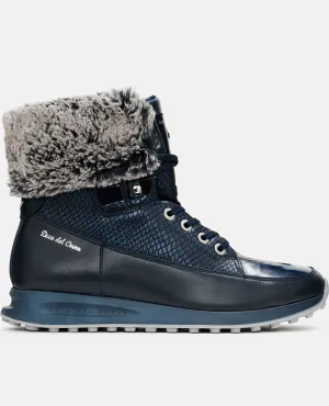 DUCA DEL COSMA Francesca Waterproof Golf Boot Navy