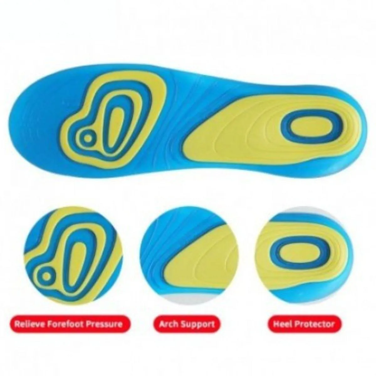 Foot Sole Silicone Yellow