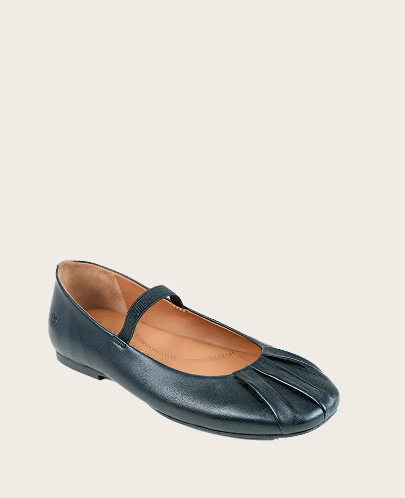 GENTLE SOULS -  Walden Leather Pleated Toe Mary Jane Flat