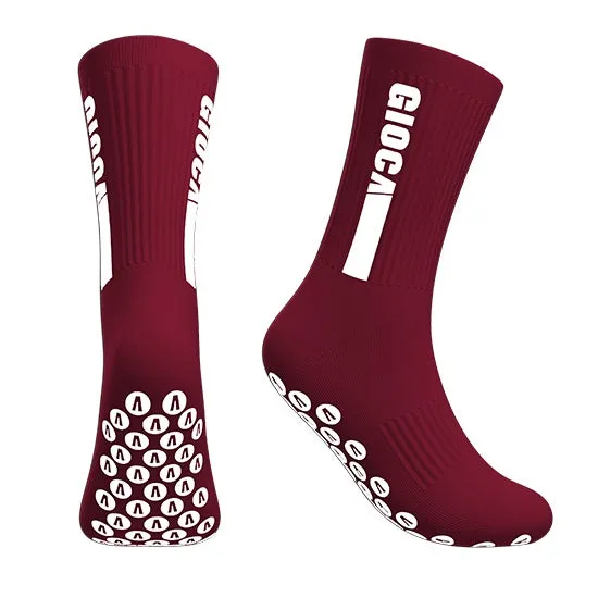 Gioca Grip Socks- Maroon