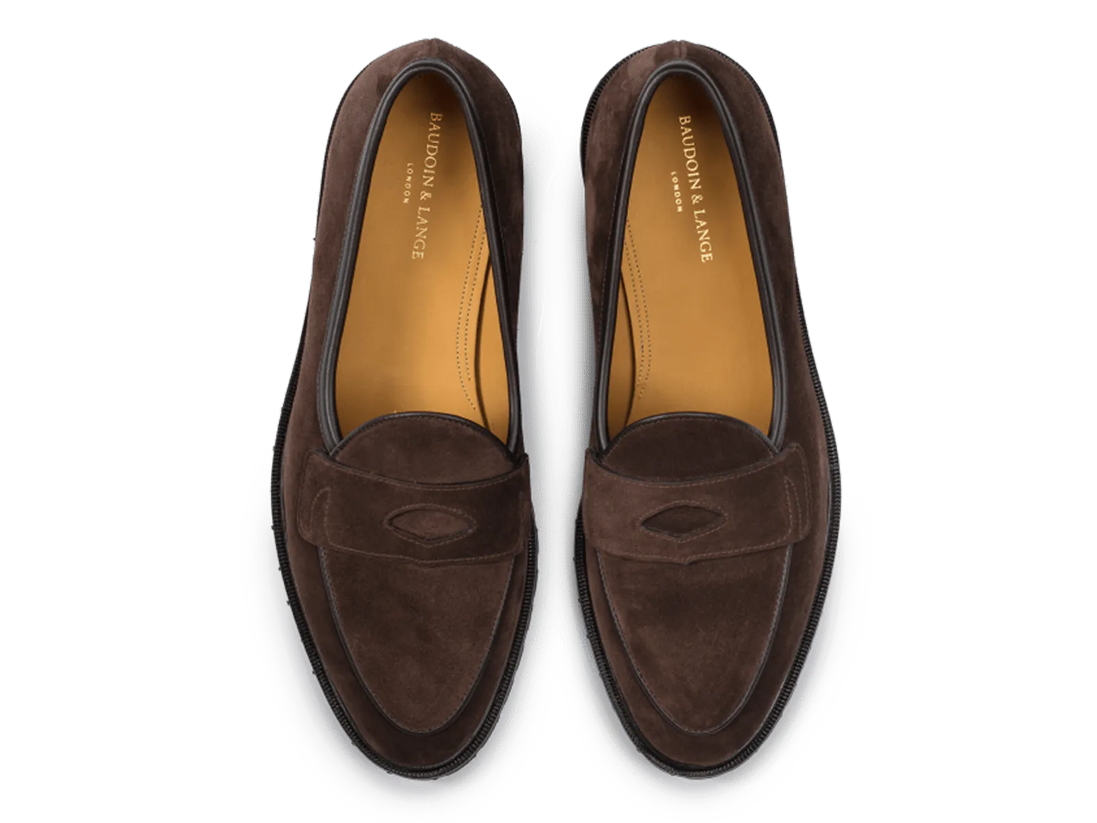 Grand Varenne Loafers in Dark Brown Shield Suede