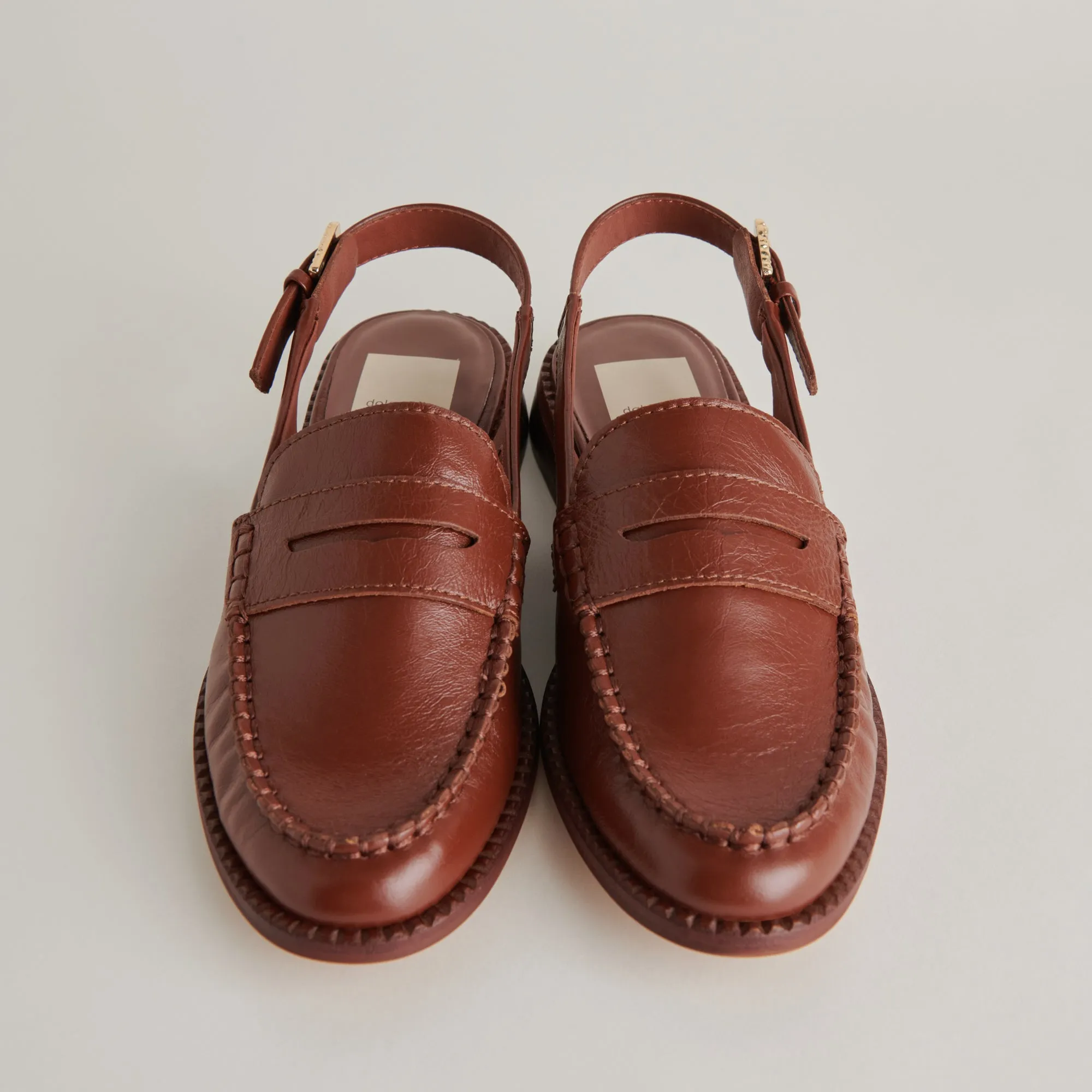 HARDI LOAFERS BROWN CRINKLE PATENT