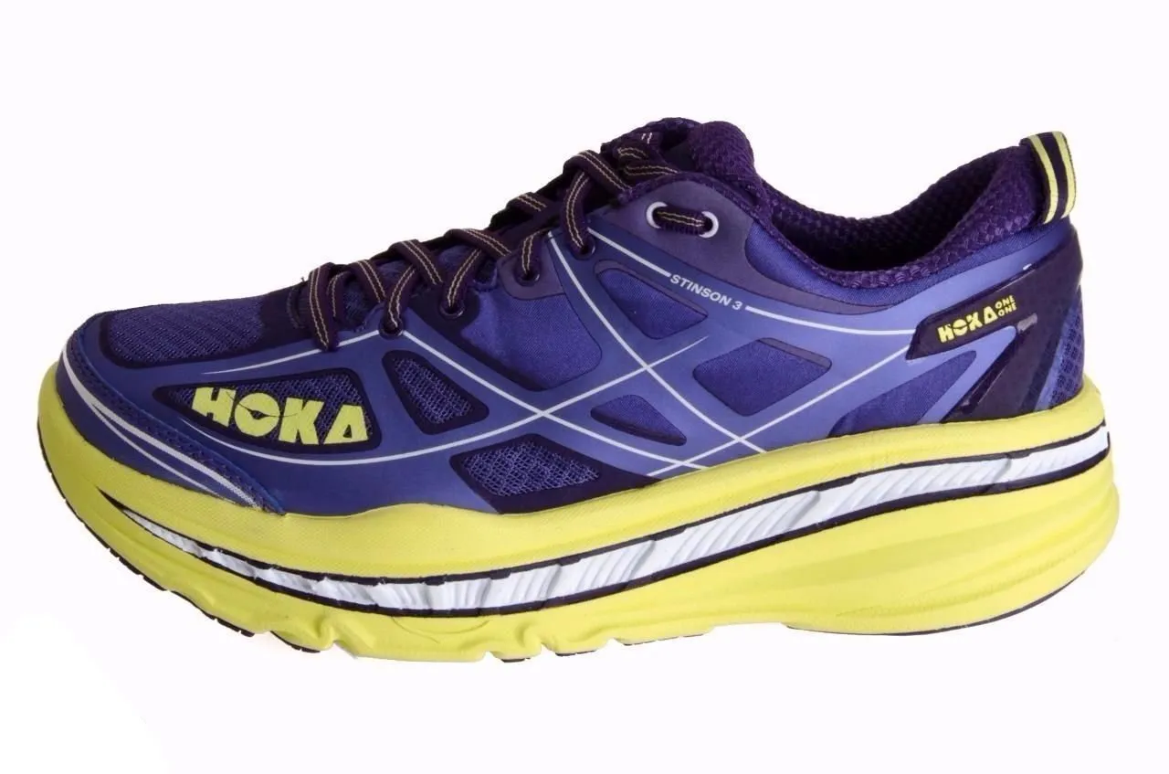 Hoka One One Stinson 3 Corsican Blue / Sunny Lime Running Shoes