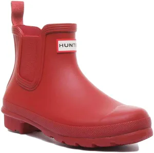 Hunter Original Womens Chelsea In Red For Women