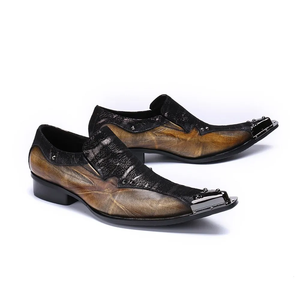 Italian Eleganza Exotic Dress Loafers