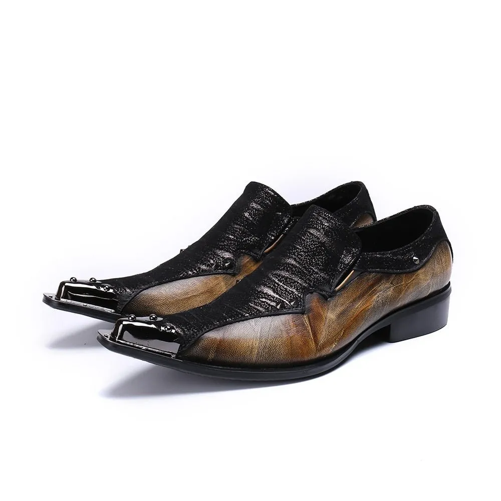 Italian Eleganza Exotic Dress Loafers