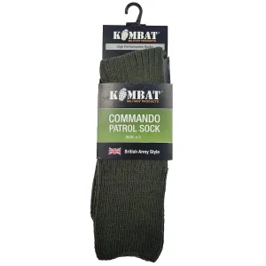 Kombat Commando Patrol Socks Olive Green UK4-7