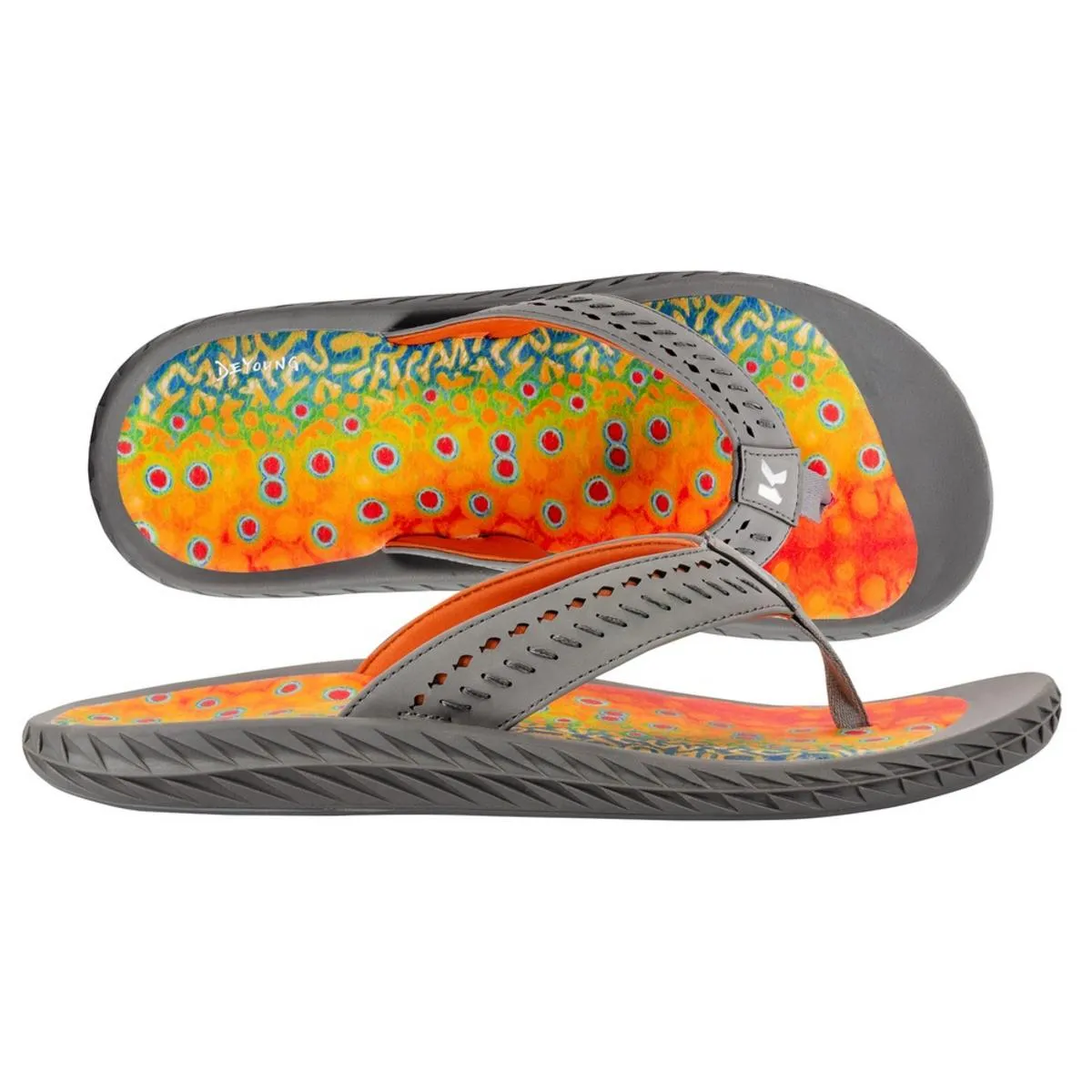 Korkers Fish Flip Brook Trout with Fixed Kling-On Deck Soles