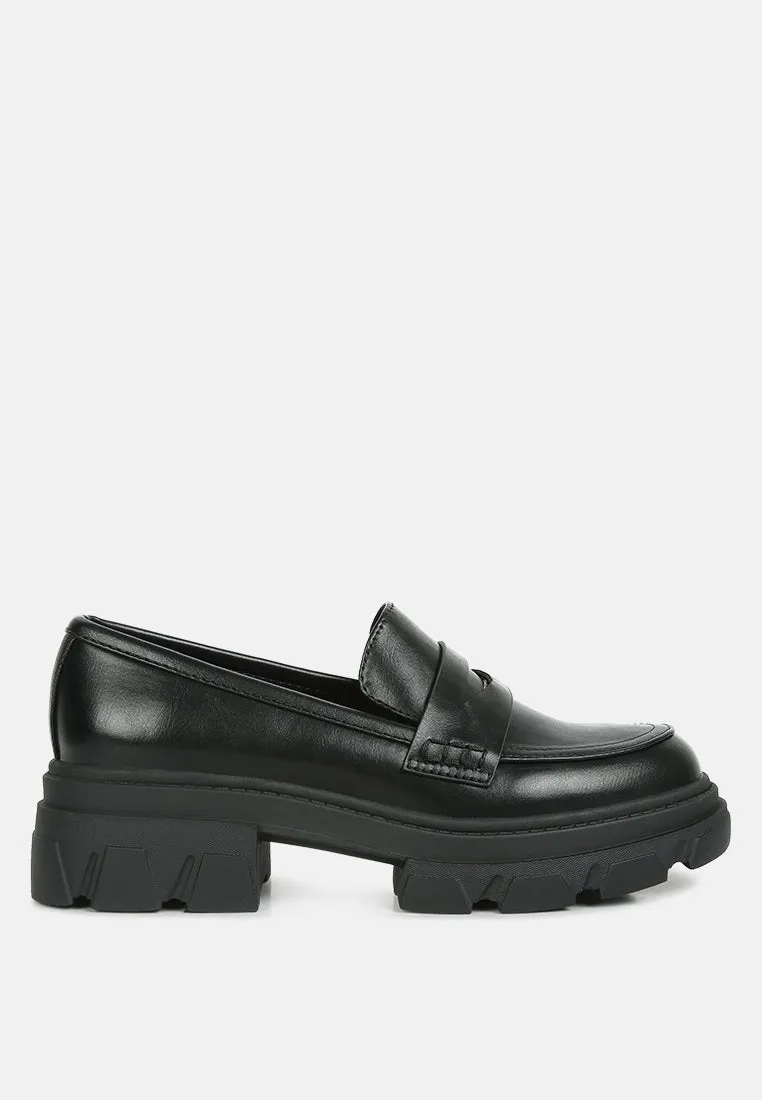 Kyro Wagon Platform Heel Loafers