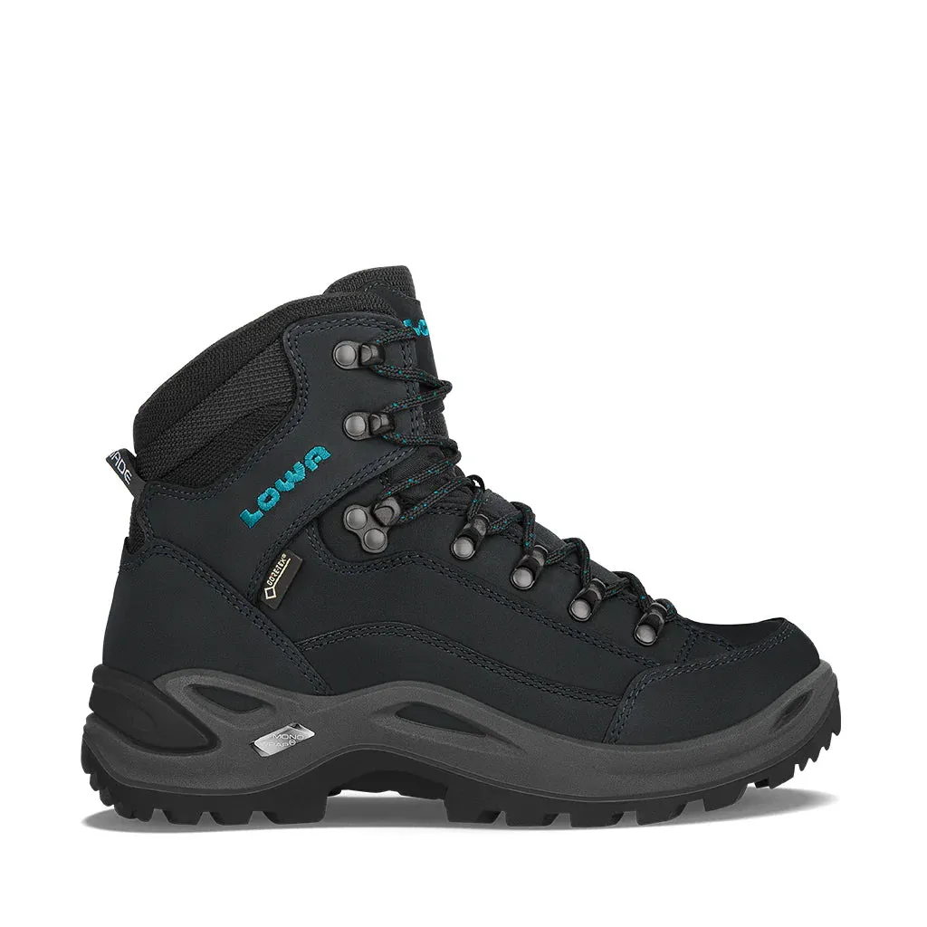 LOWA RENEGADE GTX MID - WOMENS Asphalt/Turquoise