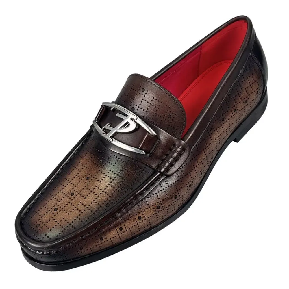 LuxeLeather Modish Genuine Leather Slip On Loafers