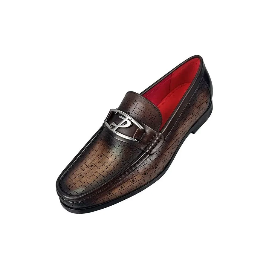 LuxeLeather Modish Genuine Leather Slip On Loafers