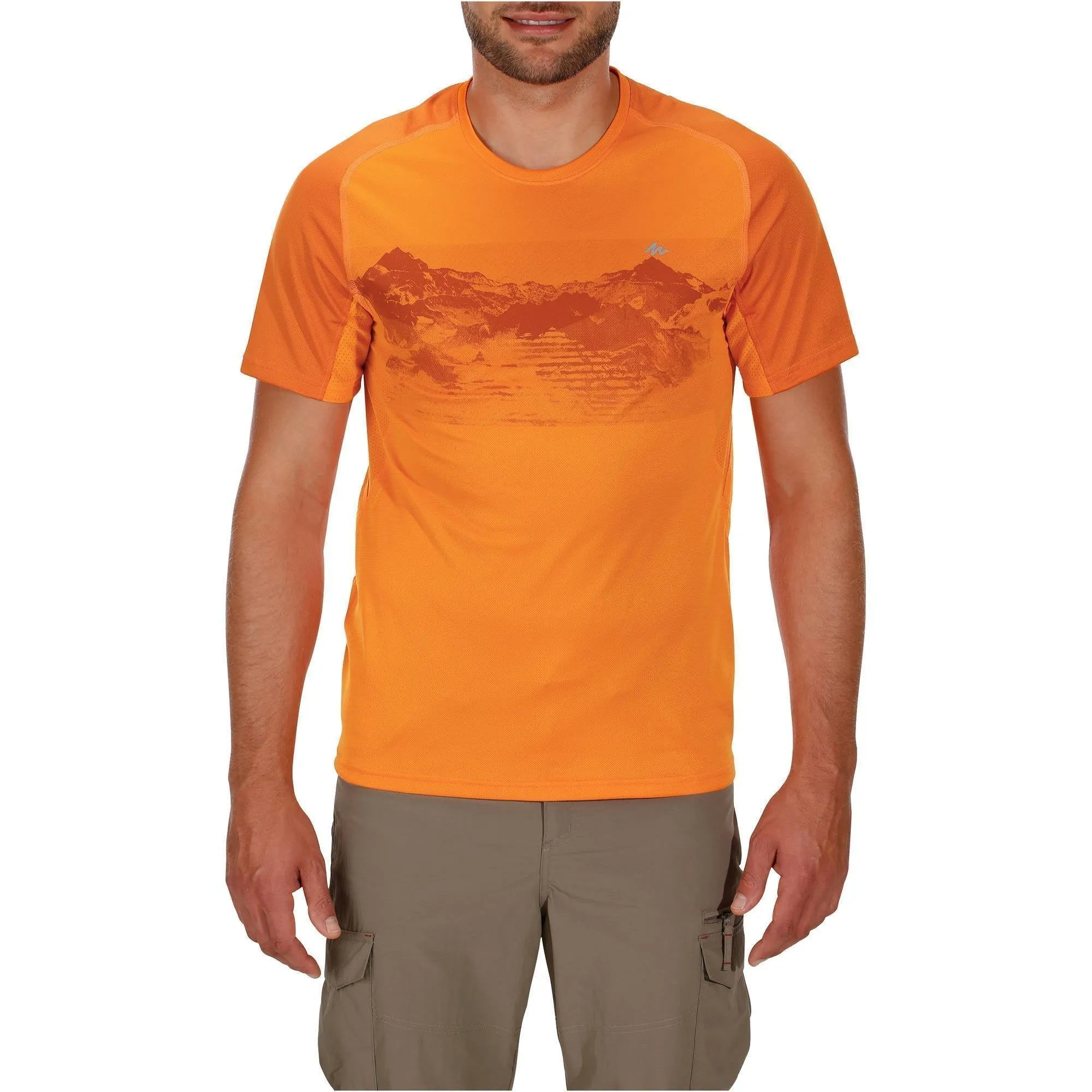 Men's Hiking T-shirt Short Sleeved Mountain Tech Frech 100