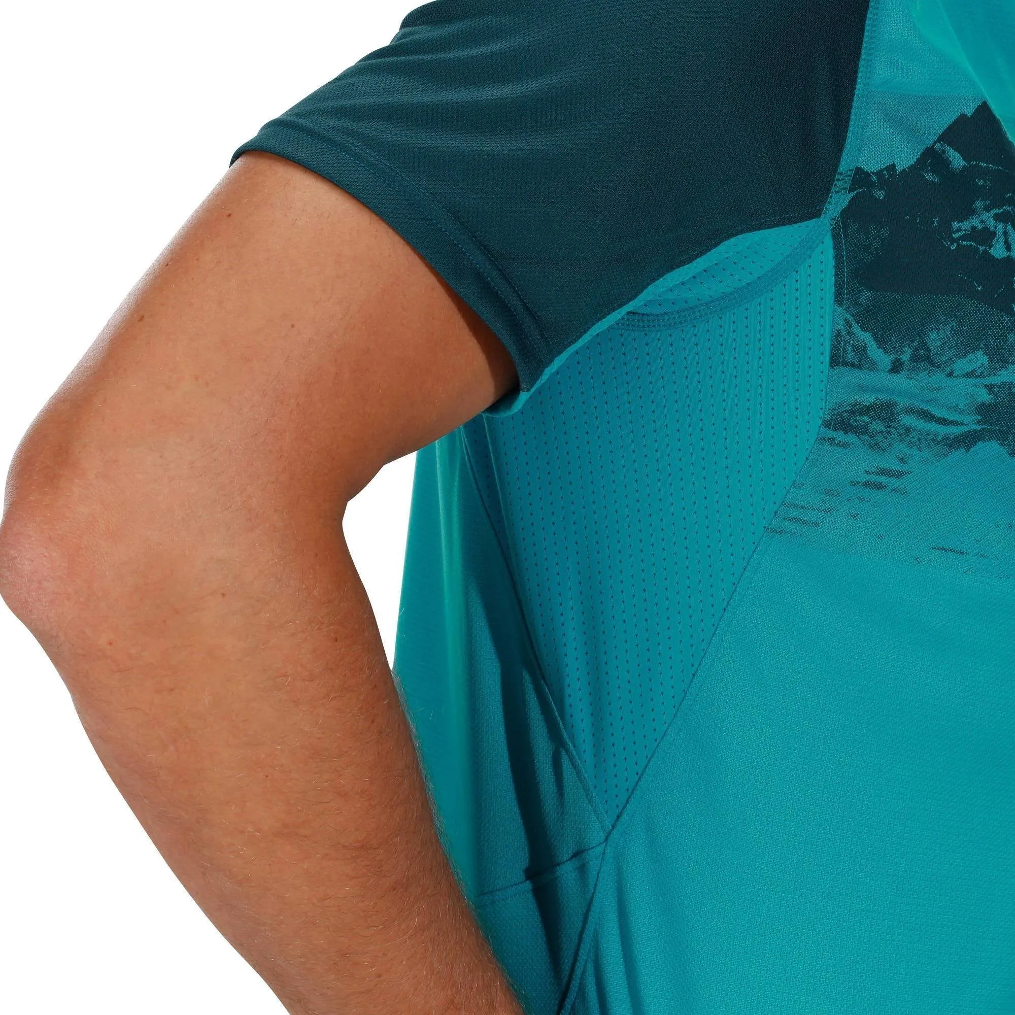 Men's Hiking T-shirt Short Sleeved Mountain Tech Frech 100