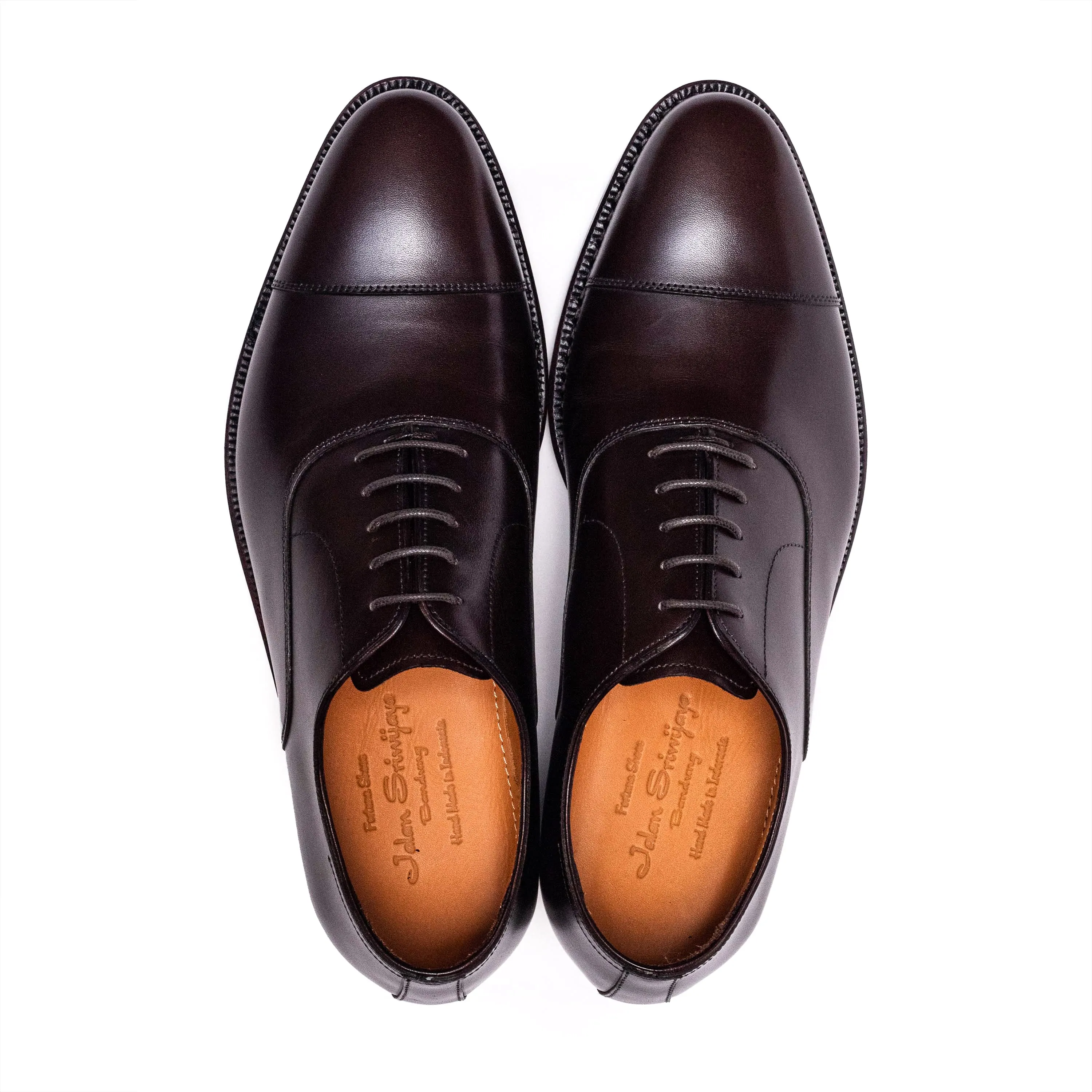 Men's Oxford Cap Toe (Dainite Sole) / Dark Brown Calf 98321