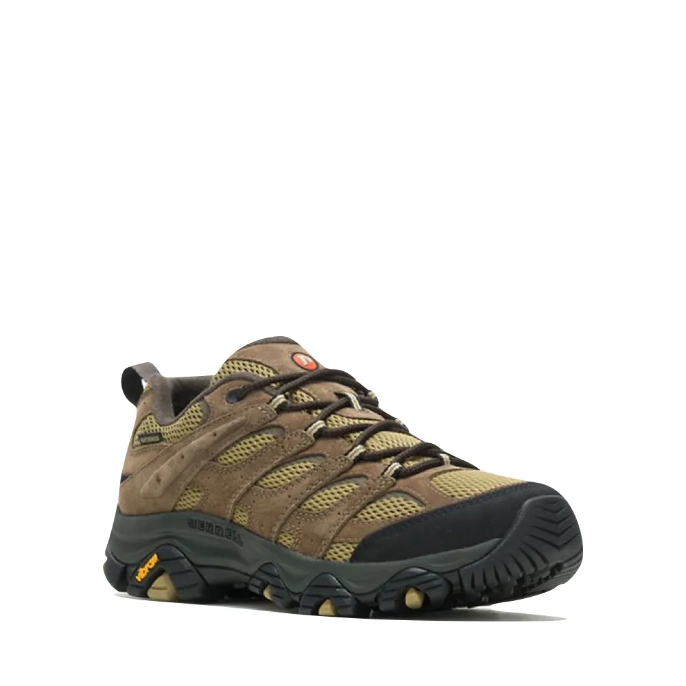 Merrell Men's Moab 3 Waterproof Hiker in Olive/Gum