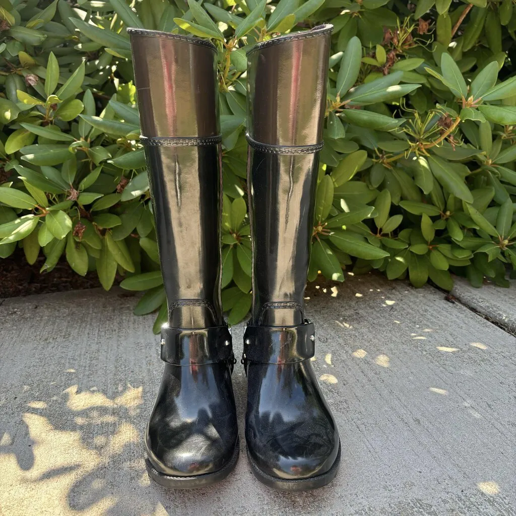 Michael Kors Fulton Harness Rain Boots - Size 6