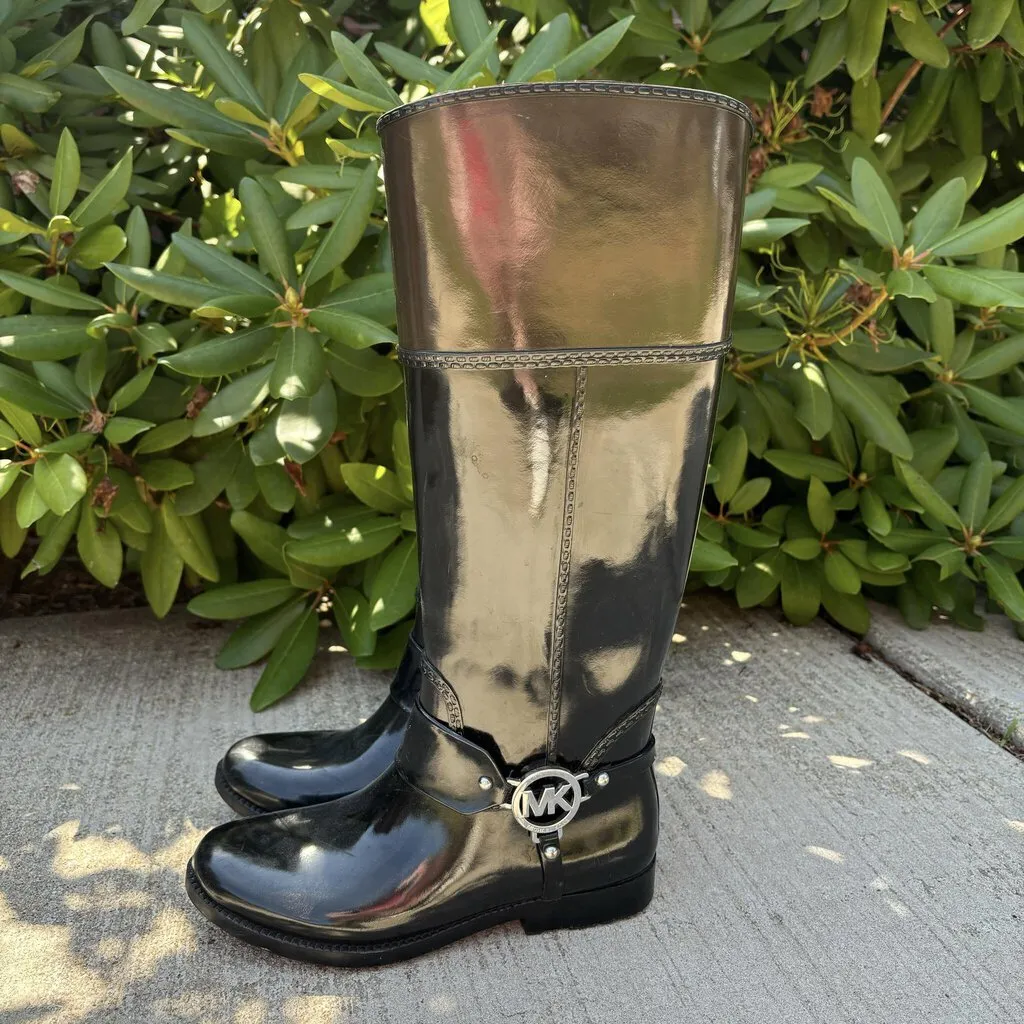 Michael Kors Fulton Harness Rain Boots - Size 6