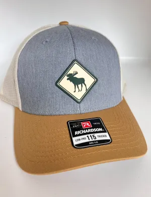 Moose PVC Patch Hat | Moose Hat | Christmas gift for mom | Outdoors Hat | Hat for Outdoors | Moose Patch Hat