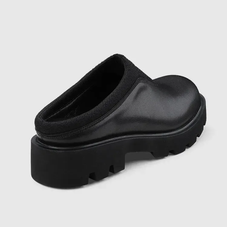 【New】Black Half Platform Shoes