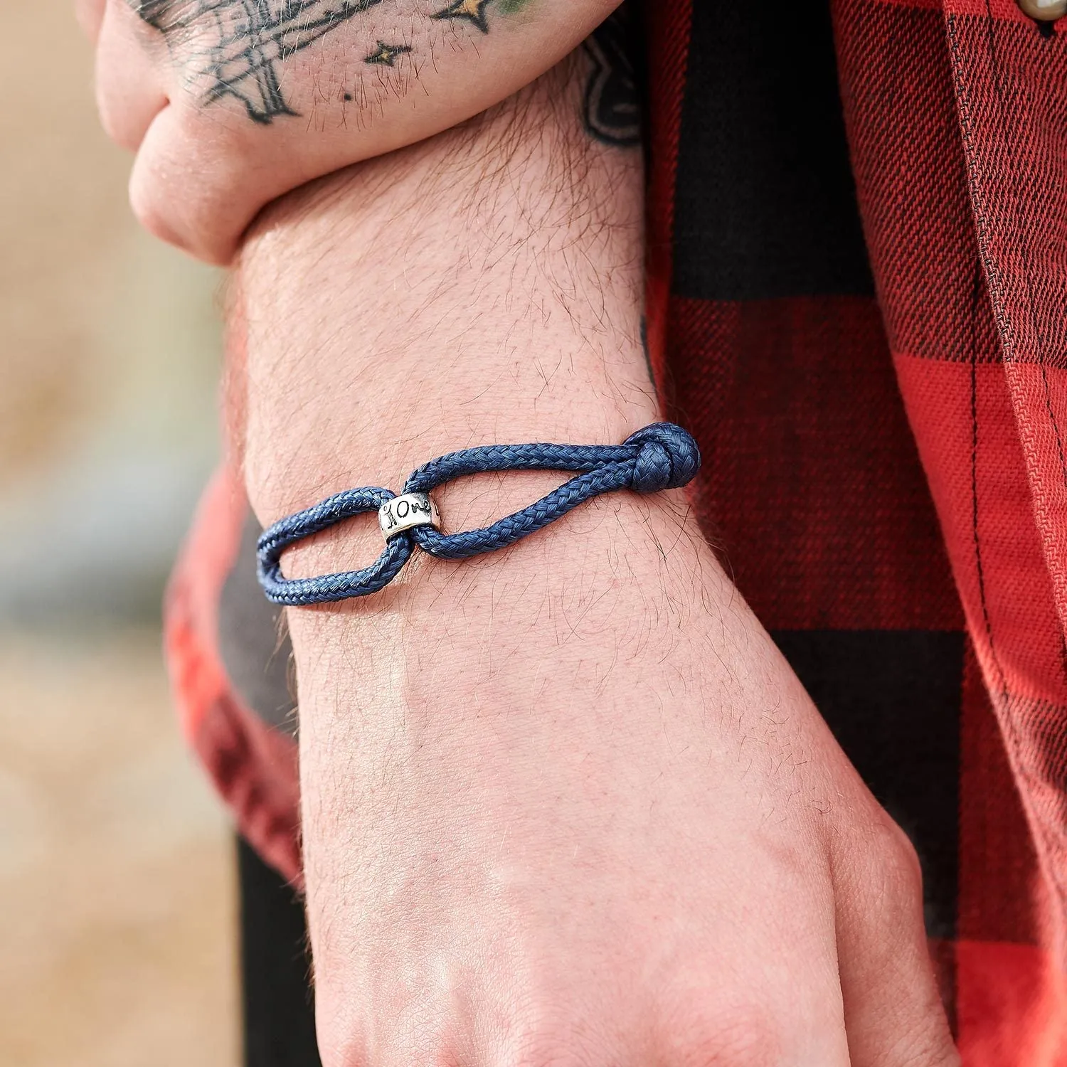 One Life, Live It! Recycled Silver & Vegan Paracord Bracelet