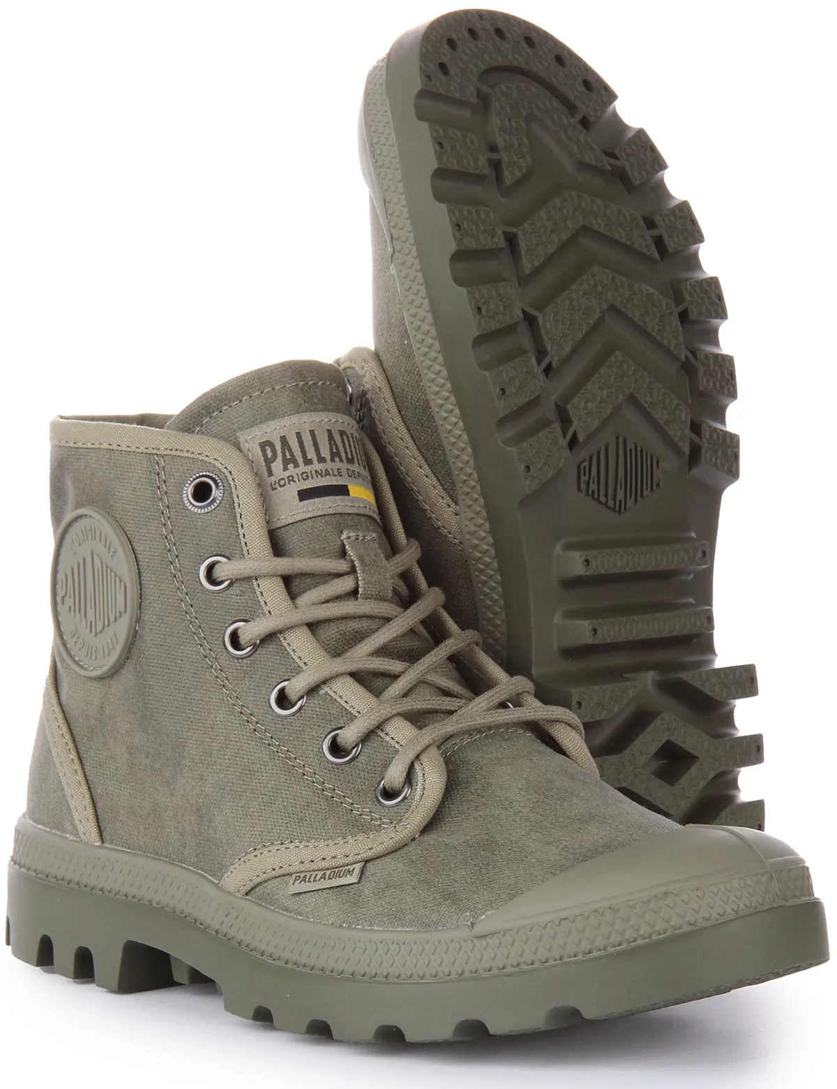 Palladium Pampa Hi Wax In Grey