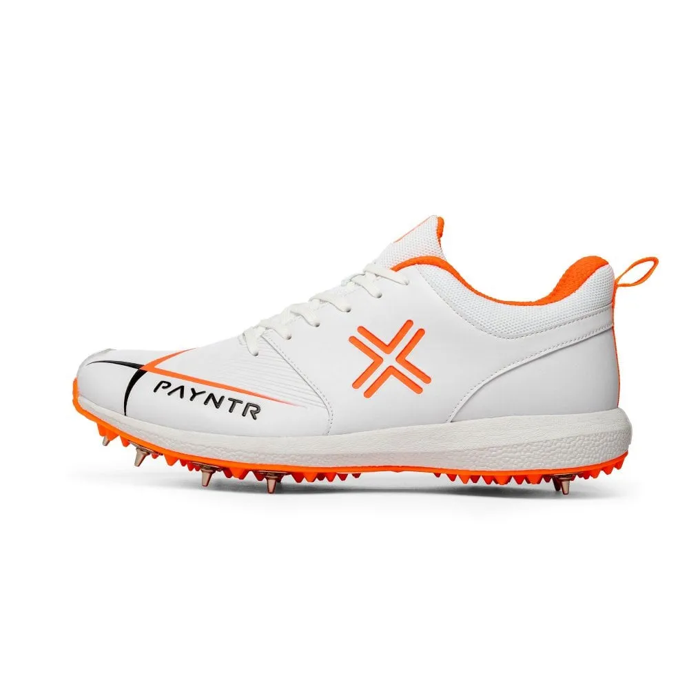 PAYNTR V Cricket Spike - White & Orange