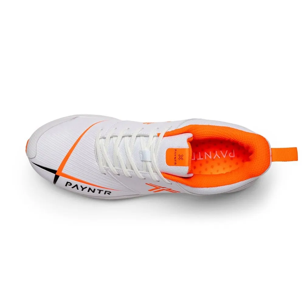 PAYNTR V Cricket Spike - White & Orange